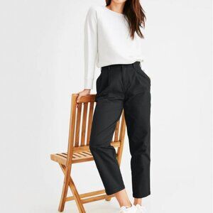 NWT Dockers Original Khakis, Pleated, High Waisted Tapered Fit Black Size 27